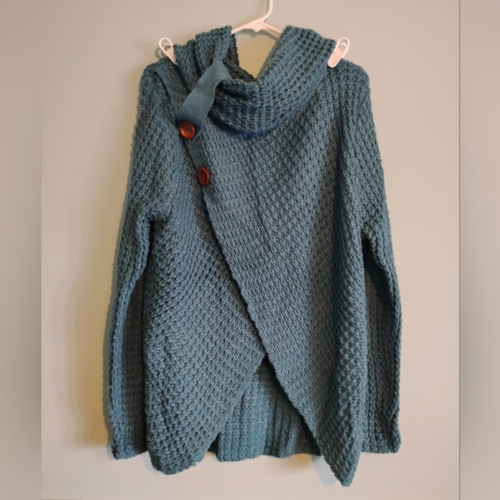 Cozy Blue Knit Sweater
